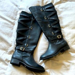 7.5 Wide Calf black boots